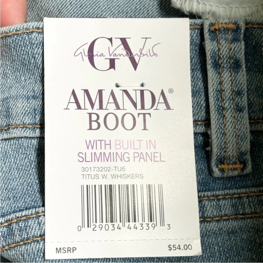 NWT! Women's Gloria Vanderbilt Classic Rise Amanda Bootcut Jeans Size 10 - Picture 9 of 13
